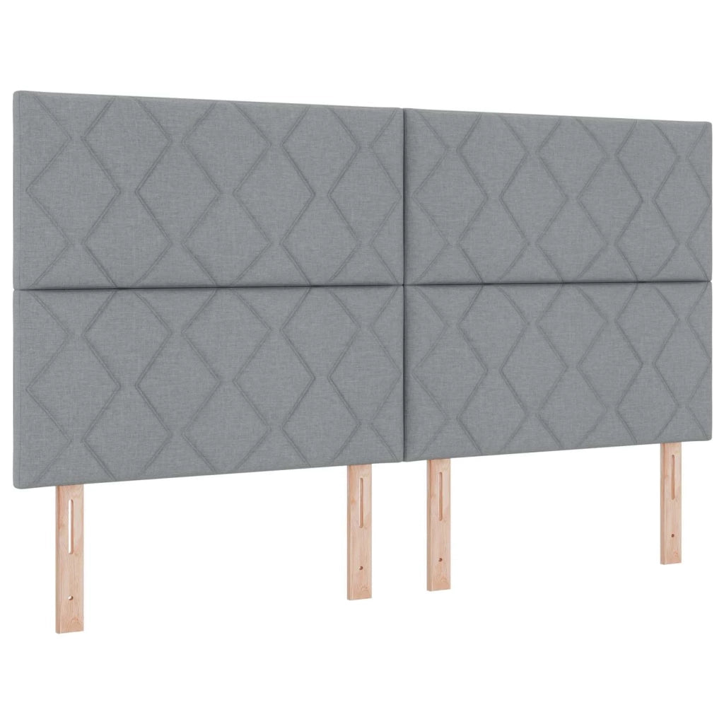 Letto con contenitore LED e materasso Grigio Chiaro 3460242