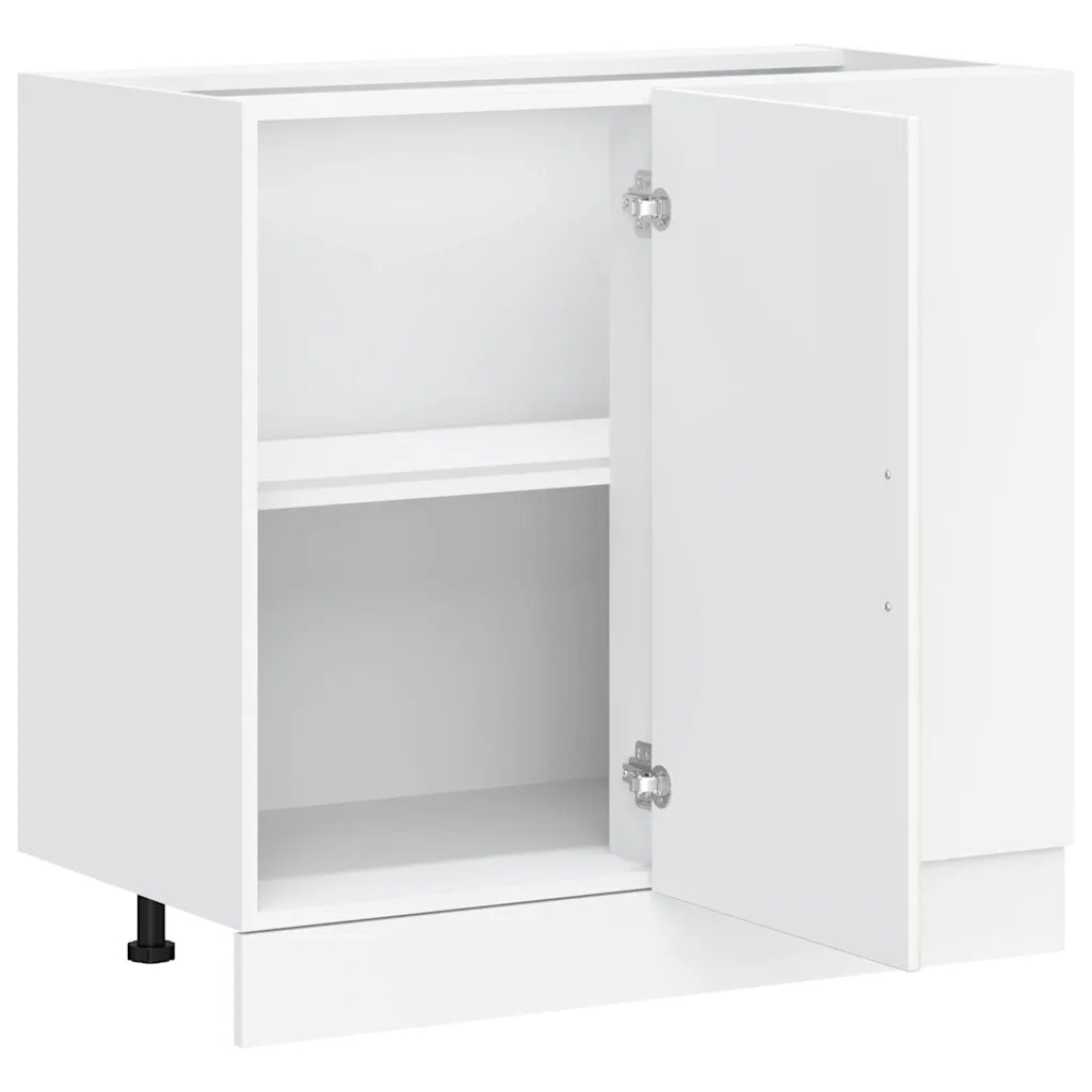 Pensile da cucina | Mobile base da cucina Lucca Bianco in Legno Multistrato