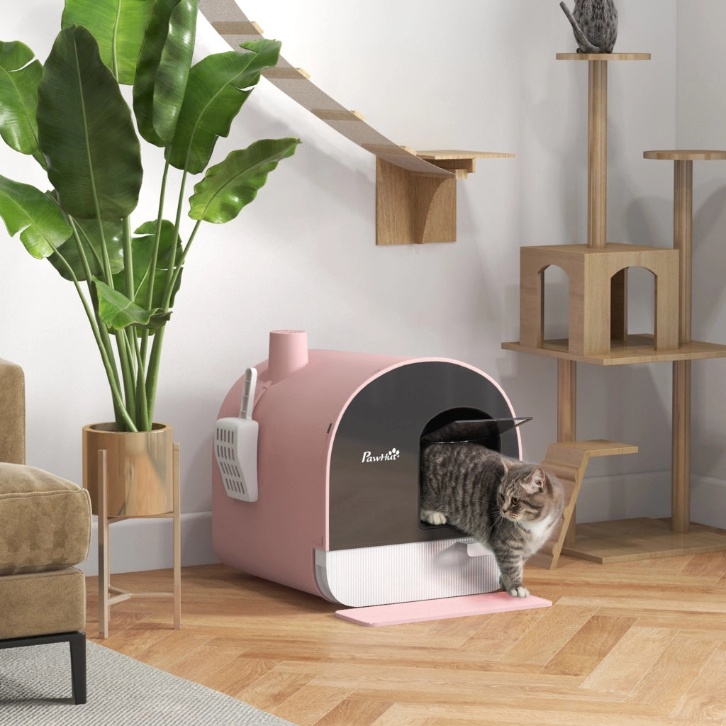 Bacchetto per gatti con porta ¨C Minimal ¨C 43x44x47 cm rosa