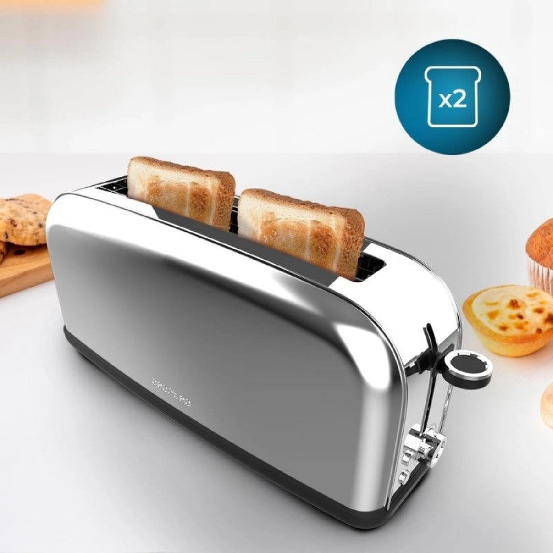 CECOTEC 04839 - Tostapane Toastin' time 850 Inox Long Lite