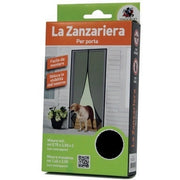 SET 2 TELI ZANZARIERA 75XH250CM NERA PER PORTA