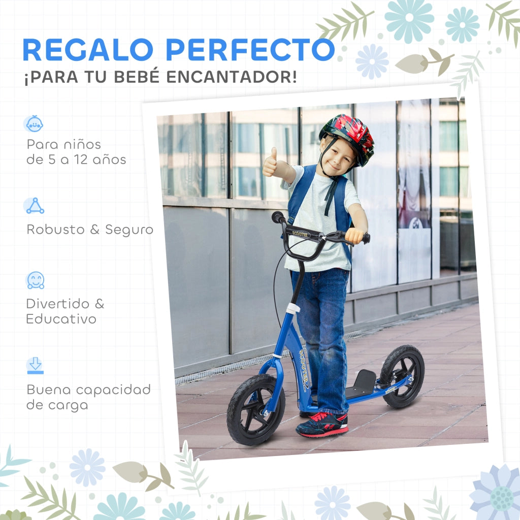 Pattinino per Bambini ¨C Minimal ¨C 120x52x80-88 cm Blu