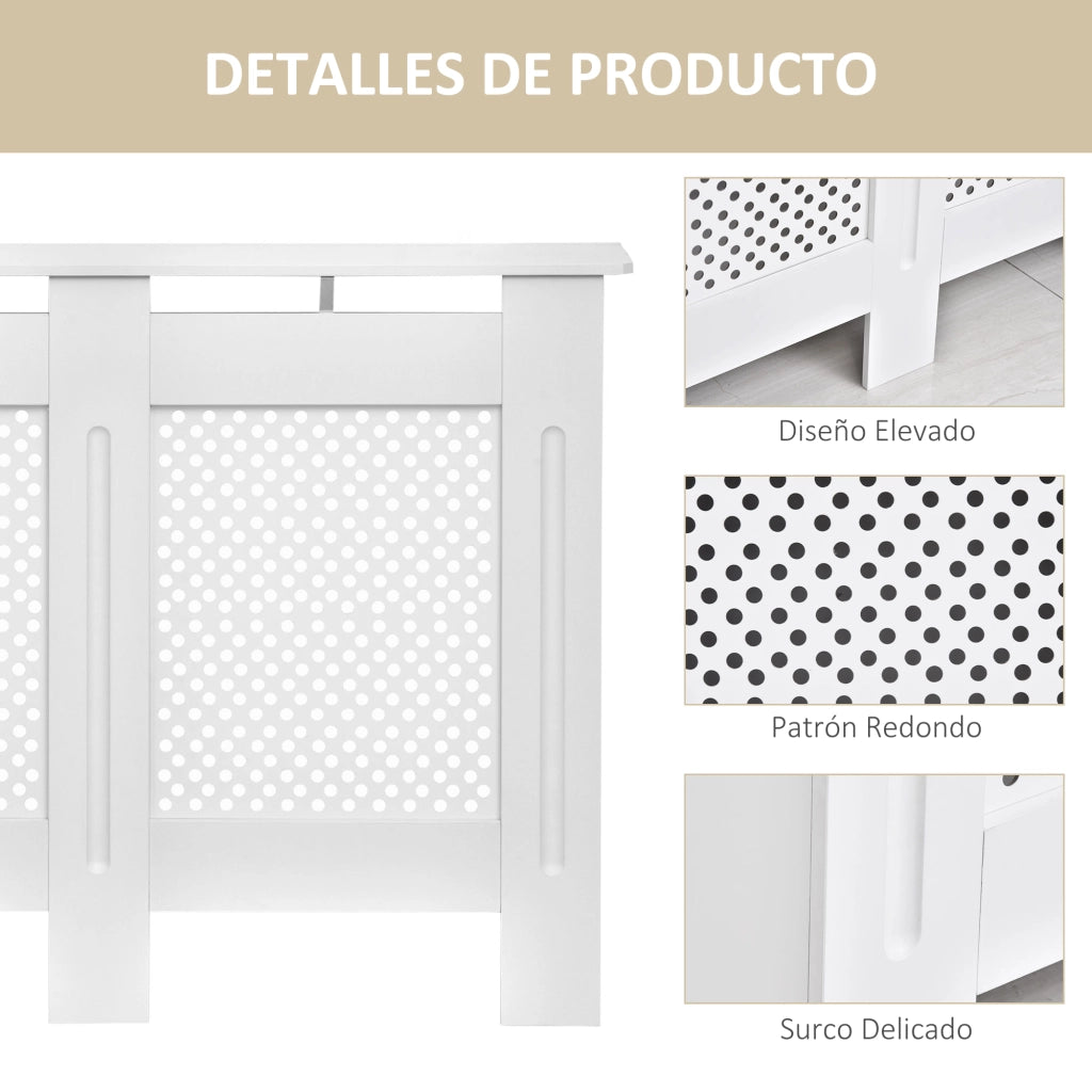 Copriradiatore ¨C Minimal ¨C Bianco MDF 111.5x19x82 cm