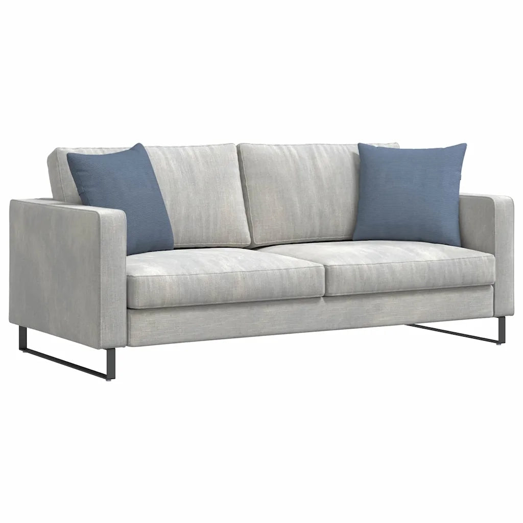 Cuscini da Divano 2 pz-Set di 2 Cuscini per Sofa Blu 45 x 45 cm Tessuto in Cords 910819