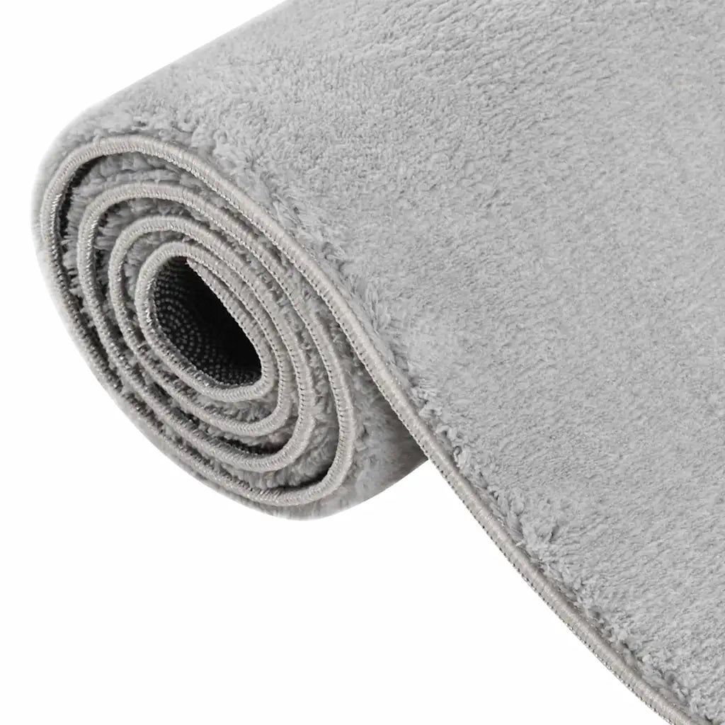 Tappeto Soffice a Pelo Corto 160x230 cm Antiscivolo Grigio 342194