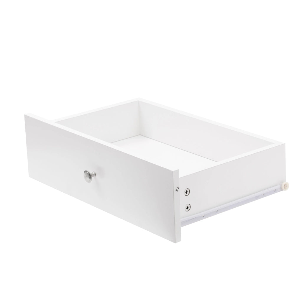 SIDEBOARD 160 cm con 3 cassetti, 4 ante, bianco e legno