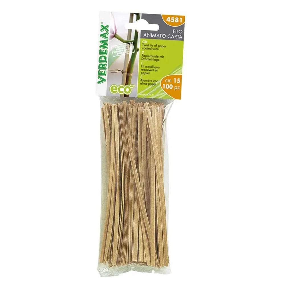 Filo Piattina di Carta Animata 15 Cm 100 Pz Verdemax