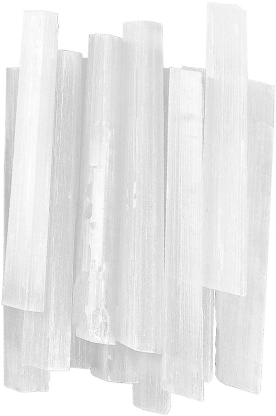 Stavetta di cristallo di selenite per protezione e meditazione