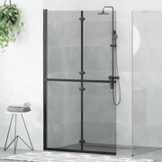 Parete doccia walk-in Nero 110 x 6,5 x 190 cm 42017967