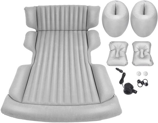 Air Mattress per Auto con Pomp Elettrica e Supporti di Sospensione