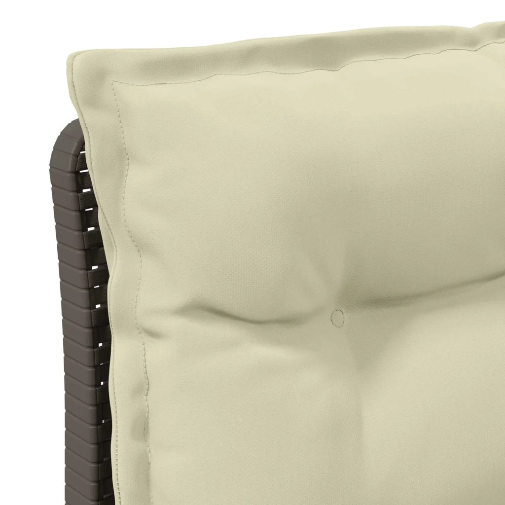Divano da esterno-Divano da Giardino a 1 Posto con Cuscini Aspetto Rattan PP 184797