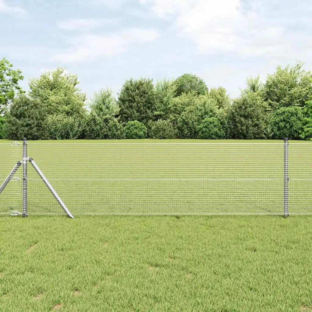 Palo della recinzione Argento 50 x 0,4 m (rete 16 x 16 mm)