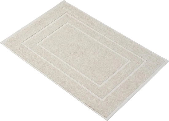 Badmat 60 x 90 cm extra grande 100% cotone colore: beige