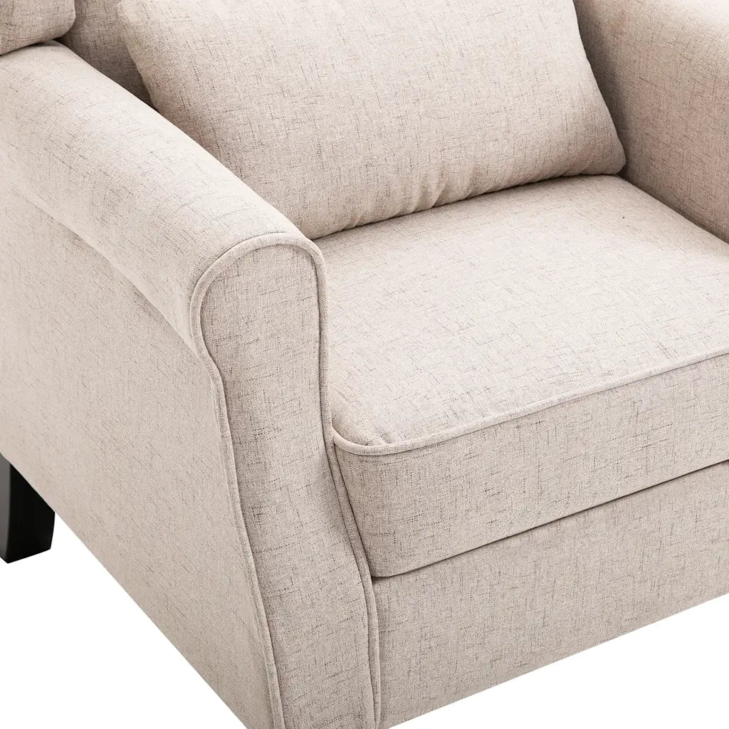 Poltrona | Sedia Relax Beige in Tessuto