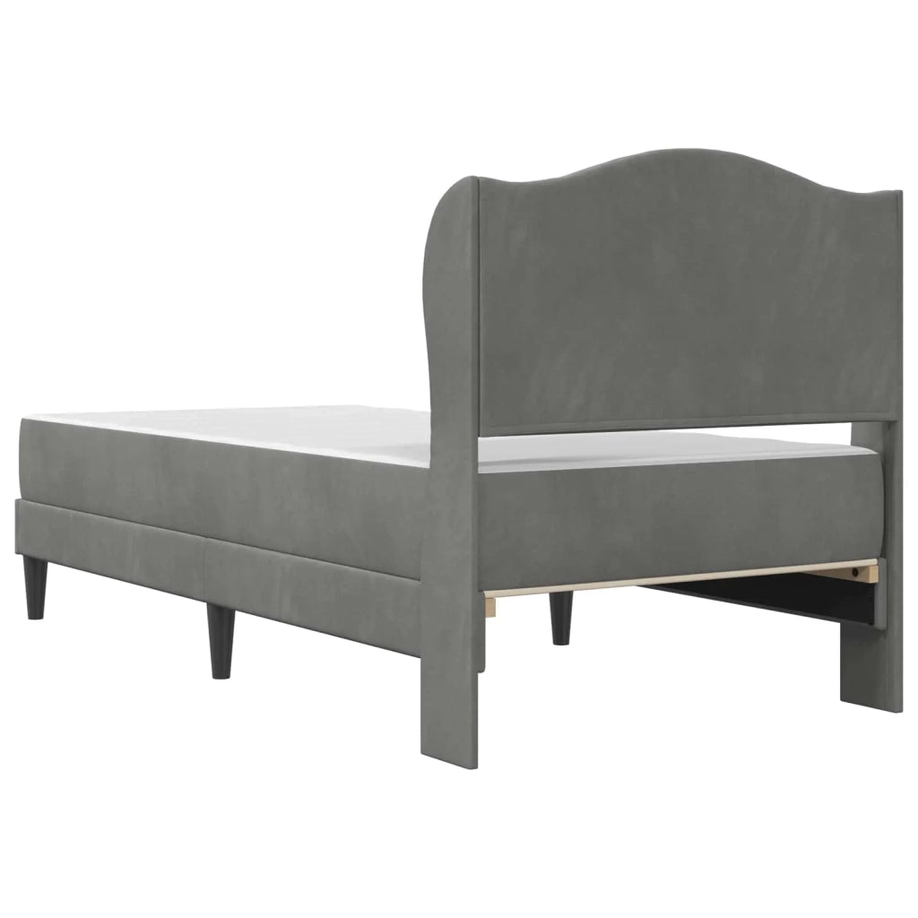 Struttura del letto Grigio Scuro 90 x 190 cm Velluto 3415367