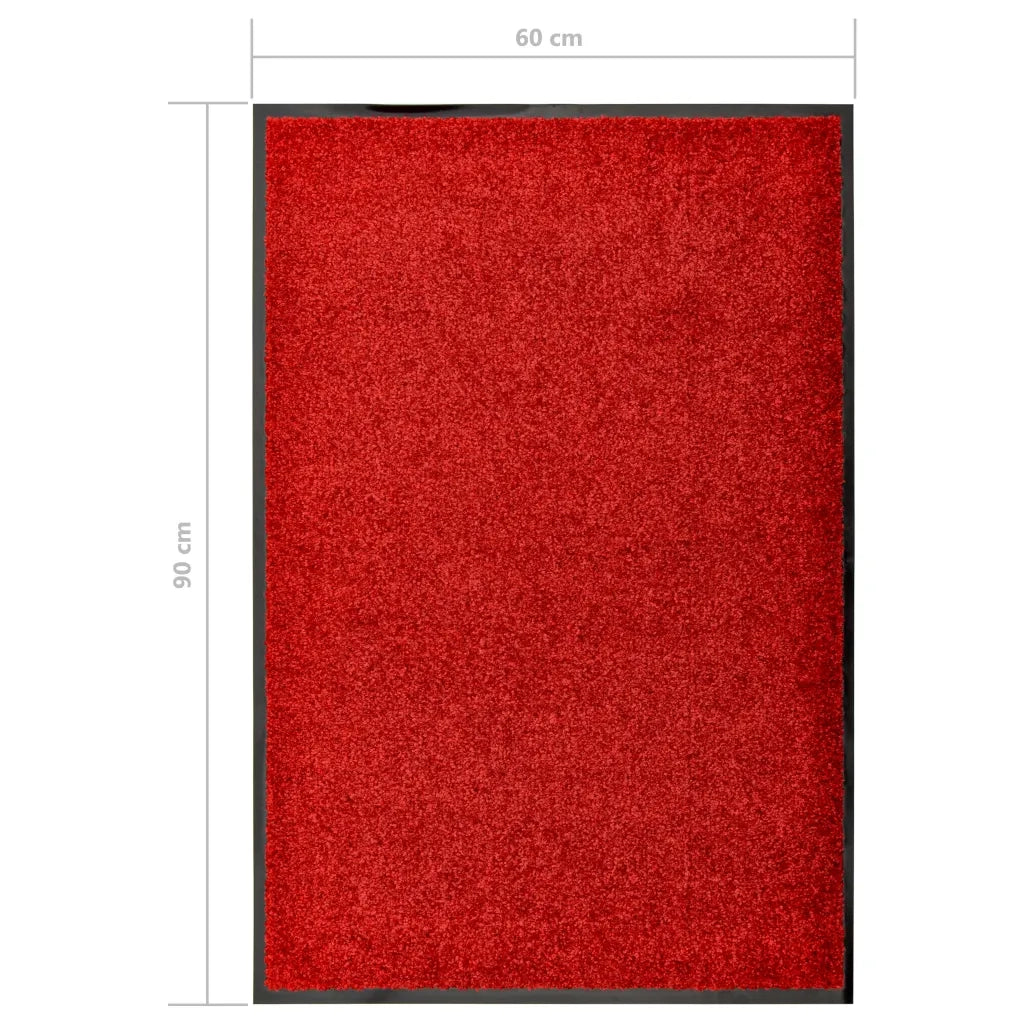 Zerbino | Tappetino Lavabile Rosso 60x90 cm
