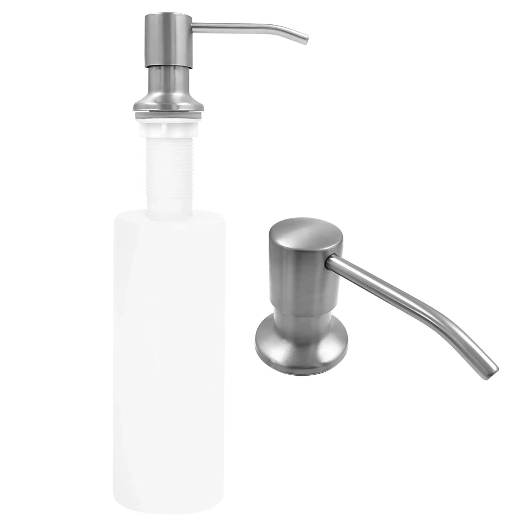 Dispenser Lavello Sapone Rea Erogatore Lon Brush Nickel