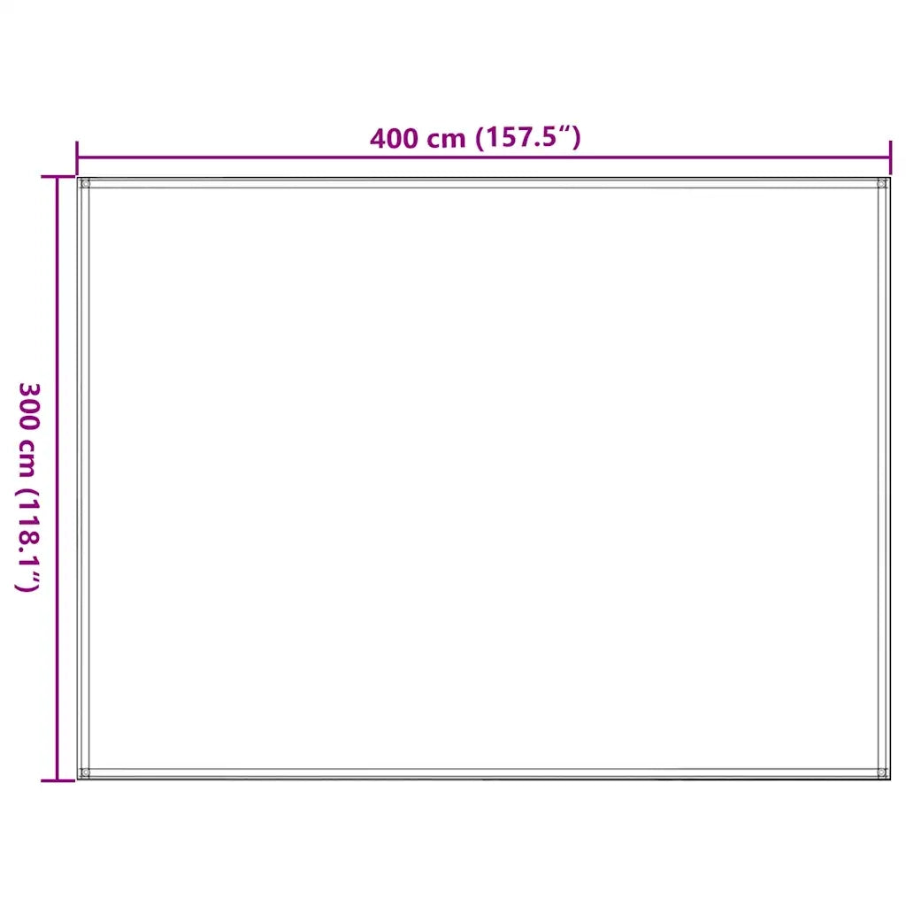 Tappeto da Tenda 300x400 cm Marrone 310808
