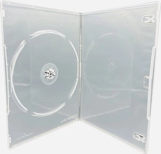 Confezione di 50 Scatole Slim 7mm per DVD-CD-Blu Ray trasparenti