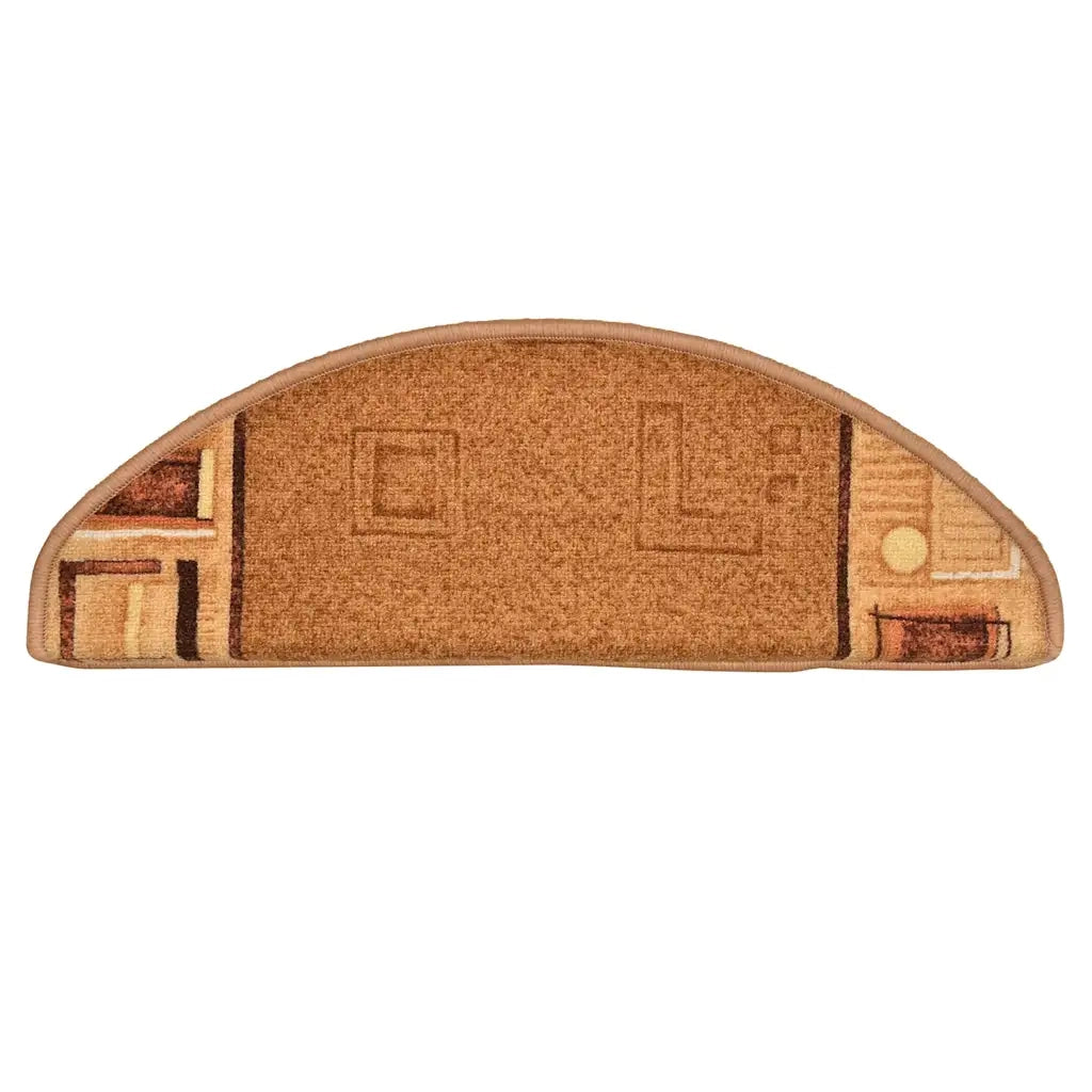 Tappetini per Scale Autoadesivi 10 pz 65x21x4 cm Beige 149833