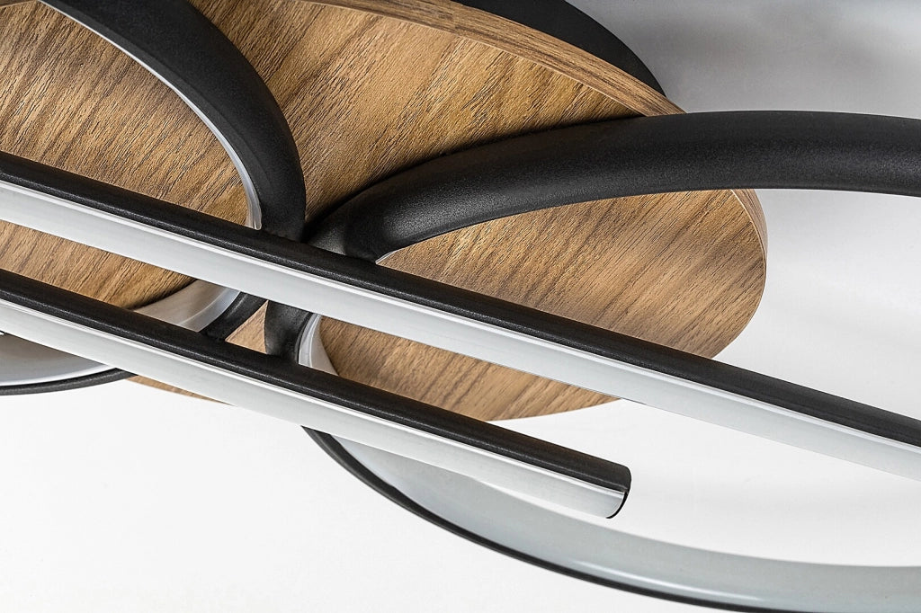 Plafoniera LED Rabalux Arash legno/nera 40W 2200lm CCT