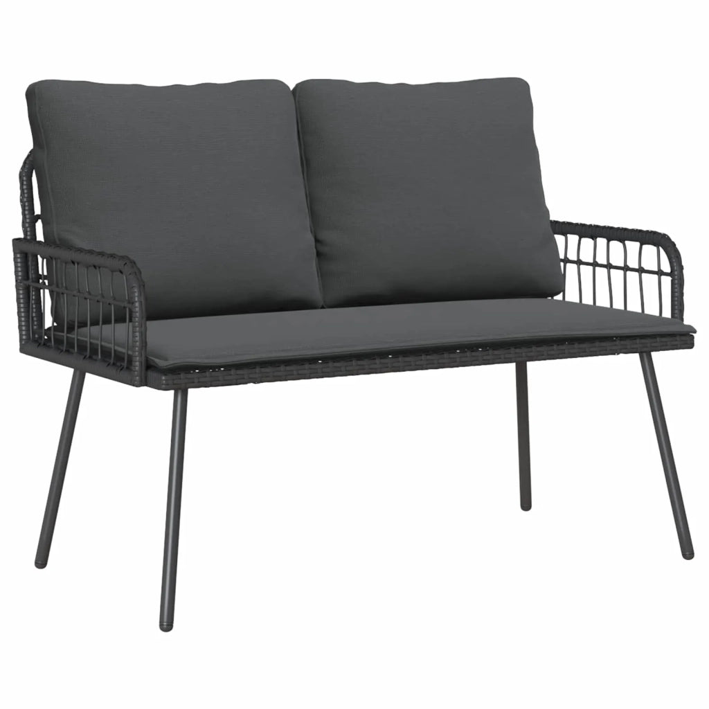 Panchina da giardino Antracite 114 x 64 x 90cm Acciaio 4108261