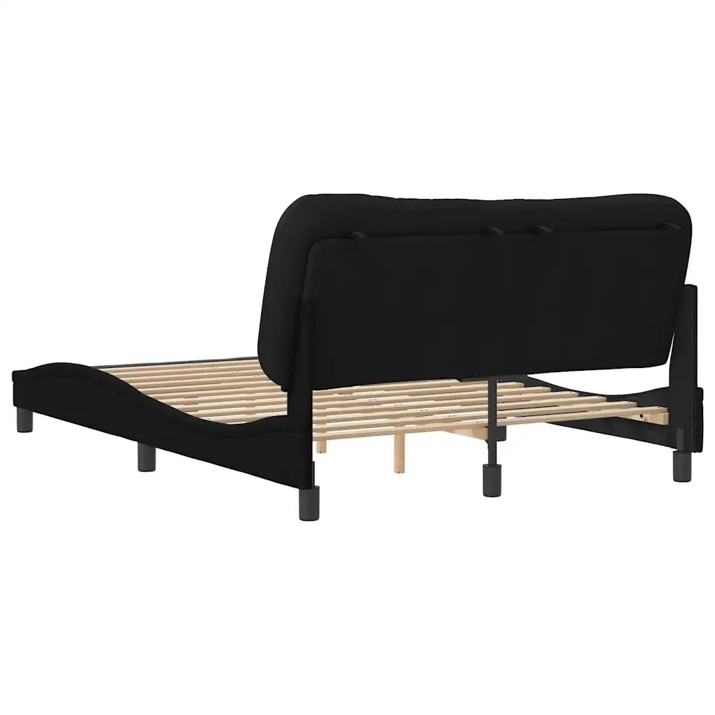 Giroletto senza Materasso Hvar Nero 120x200 cm Tessuto