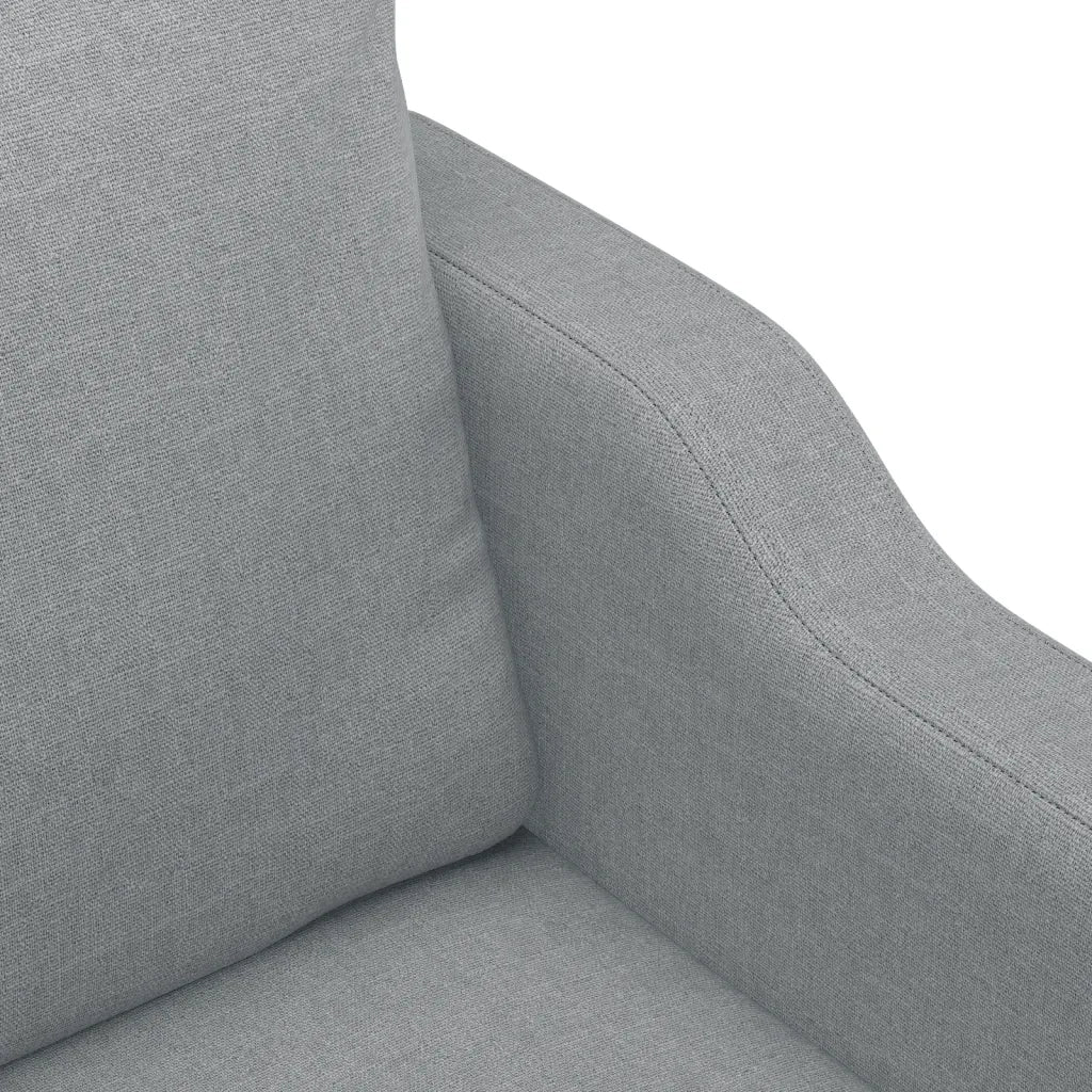 Set Divani 4 pz con Cuscini Grigio Chiaro in Tessuto 3201794