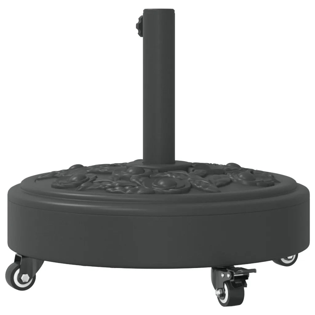 Base per Ombrellone con Ruote per Pali Ø38/48 mm 27 kg Rotonda 4007973