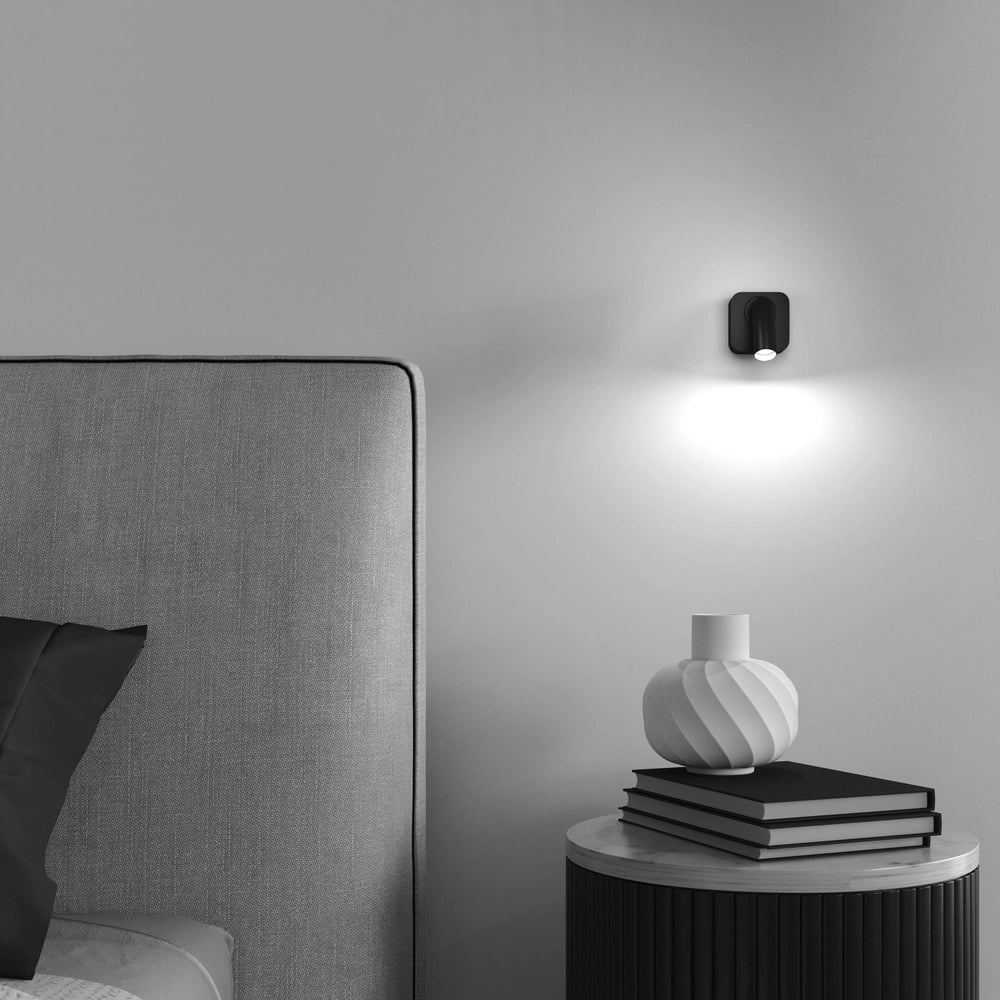 Maytoni Mirax applique nera LED 3W 3000K C039WL-L3B3K