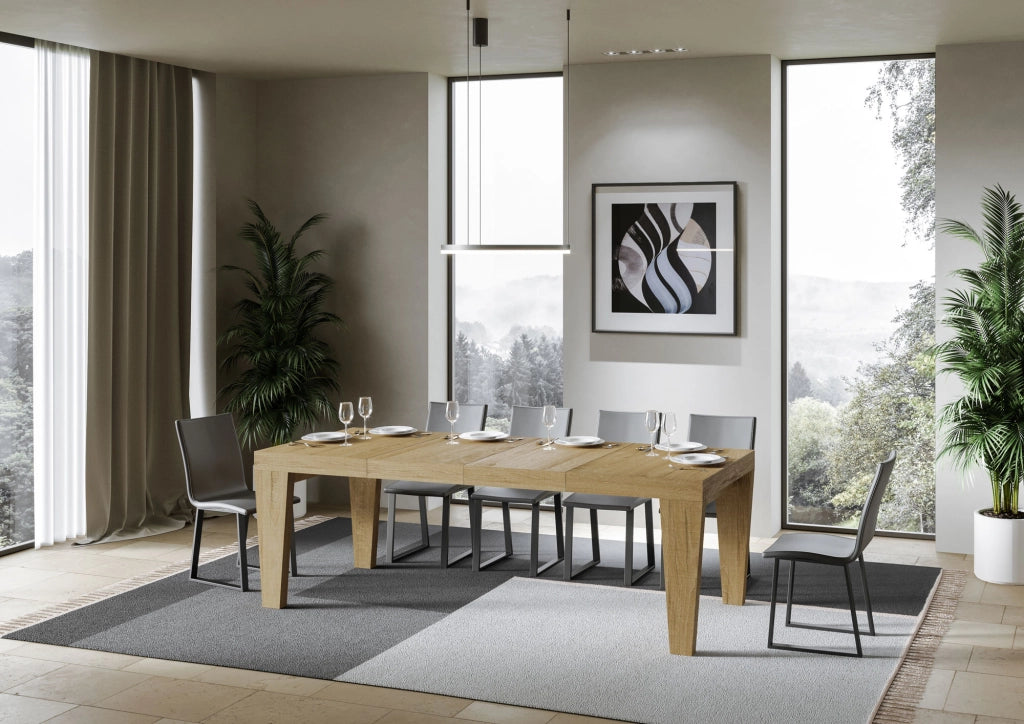 Tavolo allungabile 90x130/390 cm Pimbo Premium quercia natura