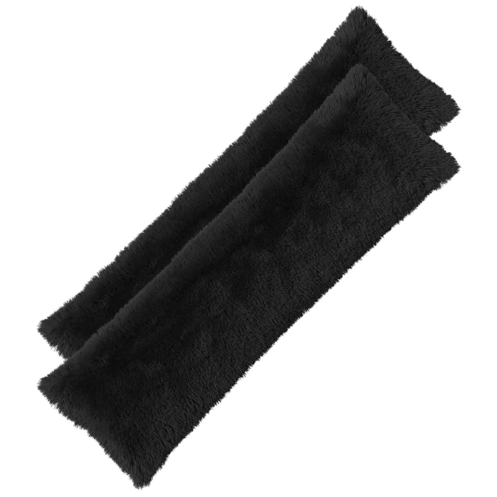 Cuscino con cuscino HEERLEN Nero 40 x 145 cm Fleece PV 926301