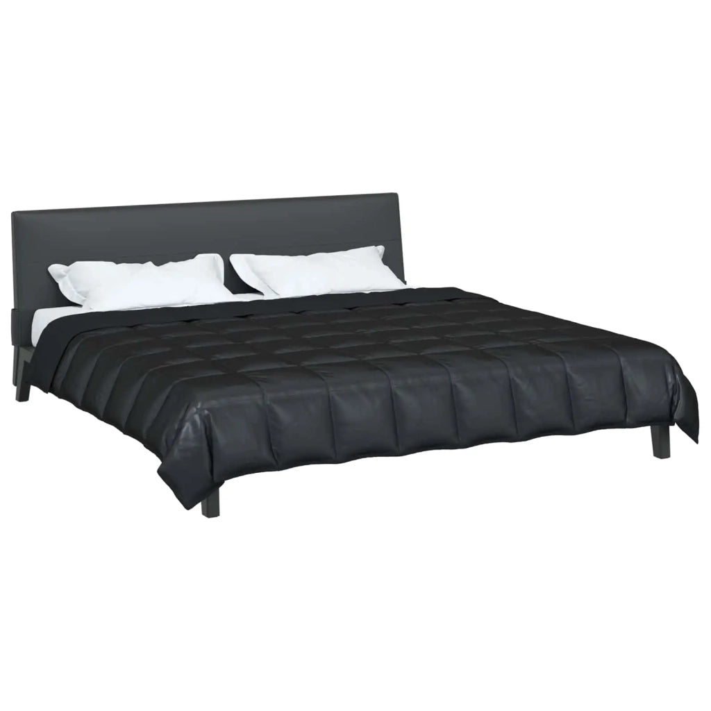 Piumone Completo Annuale Nero 200 x 220 cm Satin e Micropile 42025820