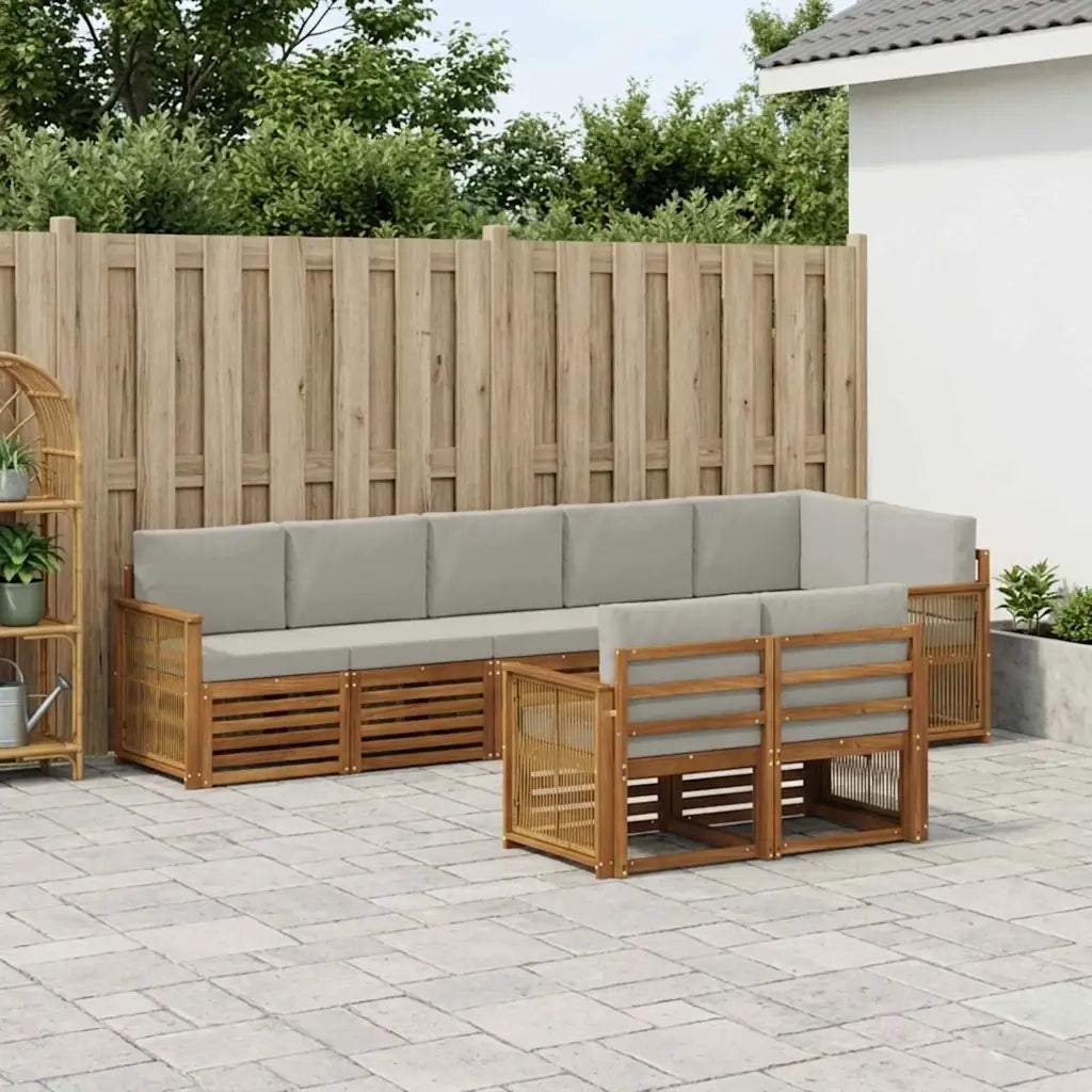 Set divani Legno di Acacia Massello 3384507