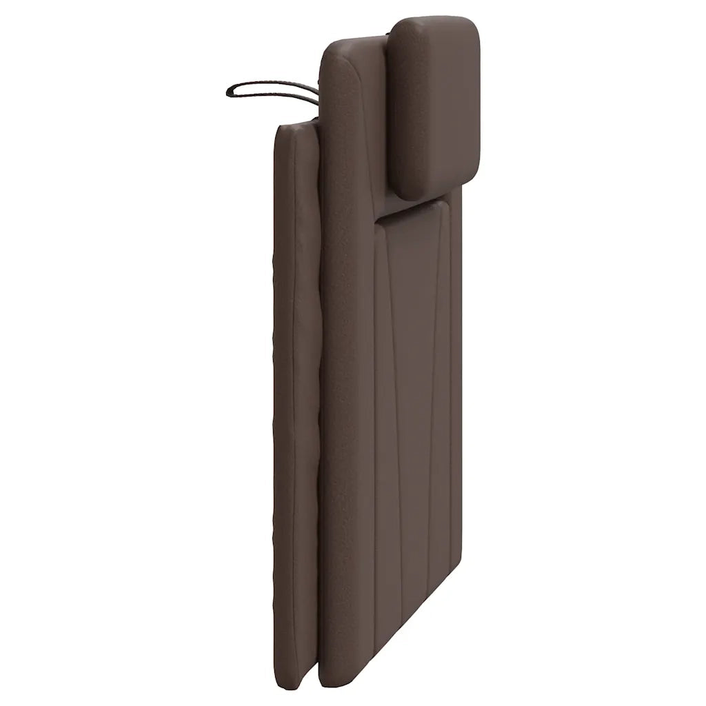 Cuscino Testiera-Cuscino per Testiera Viana Marrone 80 cm in Similpelle