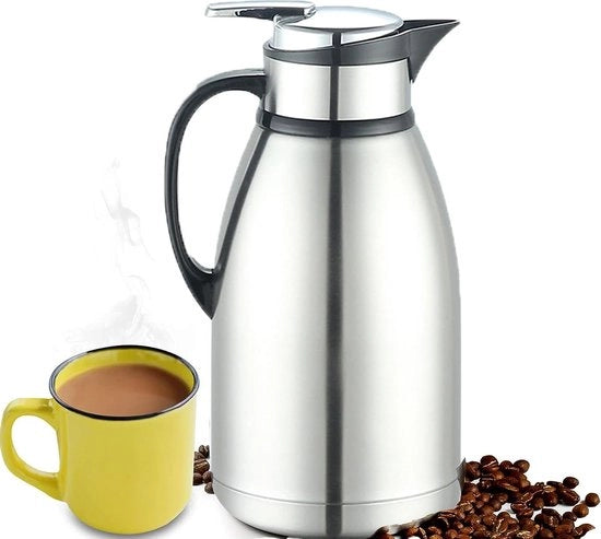 Termos di acciaio inossidabile - 2 litri - 100% impermeabile - a doppia parete - mantiene bevande fresche o calde per 24 ore - 2000 ml