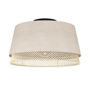 Plafoniera Vintage Tabley Acciaio Nero 1 Luce E27