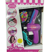 Trade Shop - Macchina Applica Perline Colorate Accessori Capelli Bellezza Beauty Gioco Bimbe -
