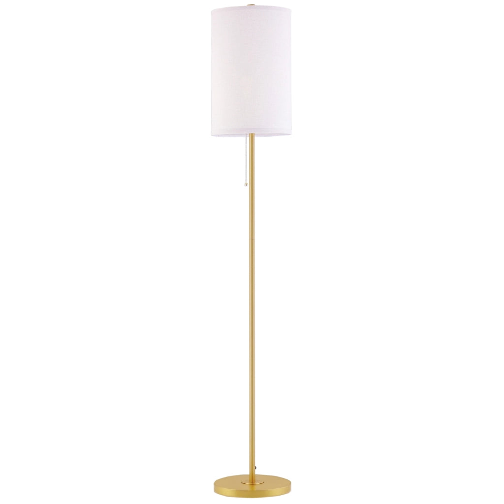 Lampada da terra ¨C zephmum ¨C oro e bianco
