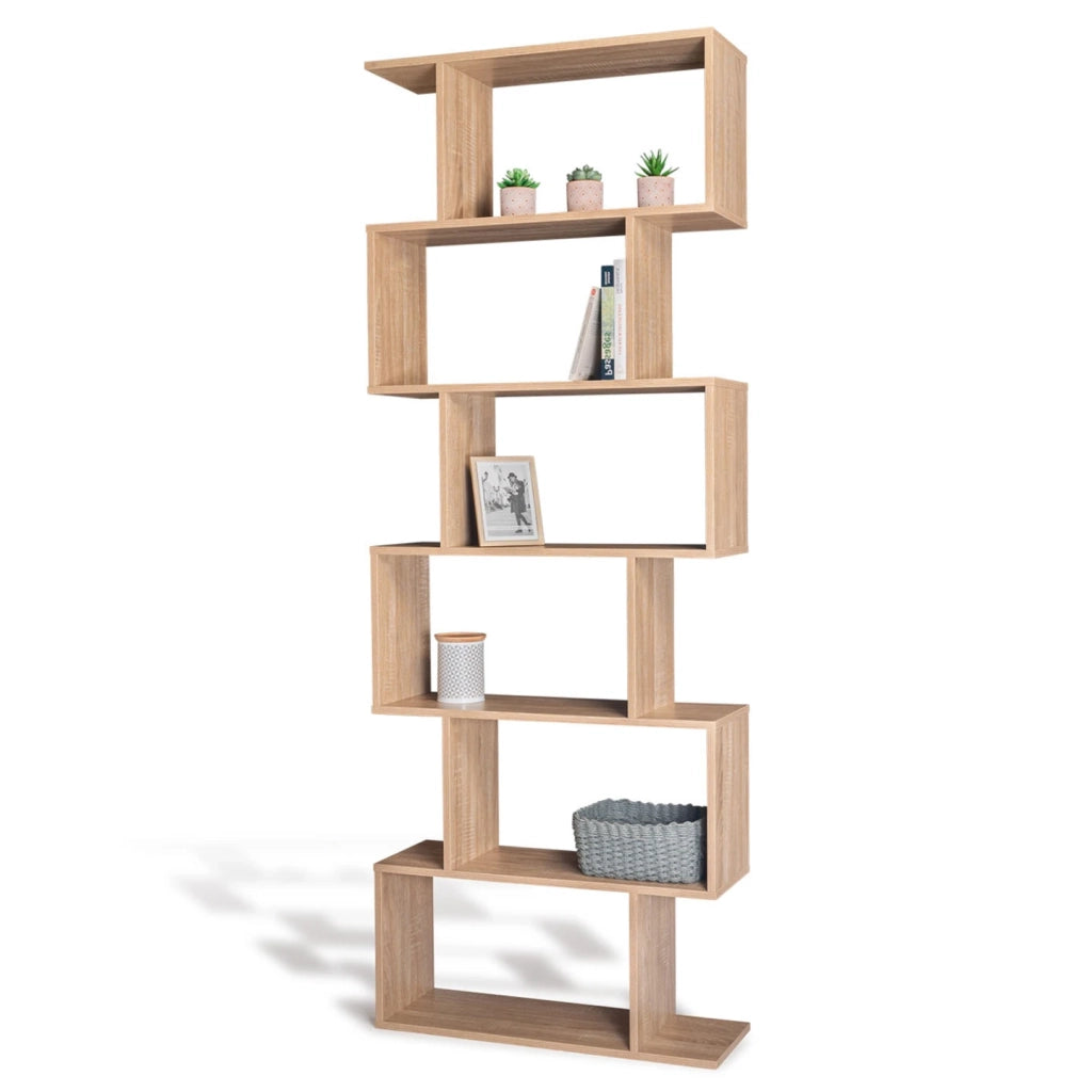 IDMarket - Libreria form S faggio look 189 cm SOFIA