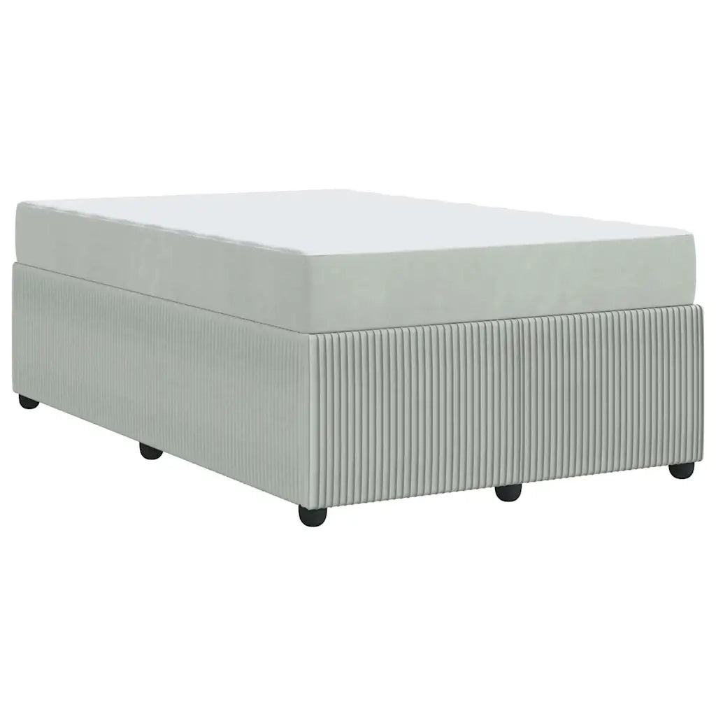 Letto matrimoniale | Letto per adulti | Struttura del letto Grigio chiaro 120 x 200 cm Tessuto