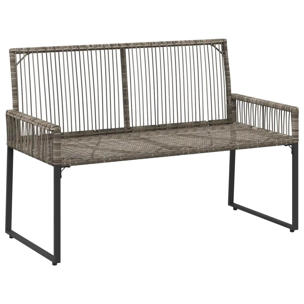 Set di Mobili da Esterno 9 pcs Grigio e Blu Navy polyrattan 42025150