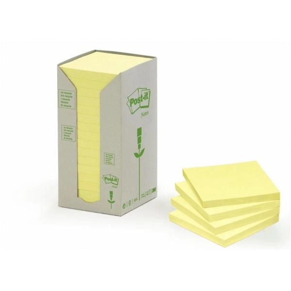 Cf16post-it  ricicl 654-1t giallo - 7100172245