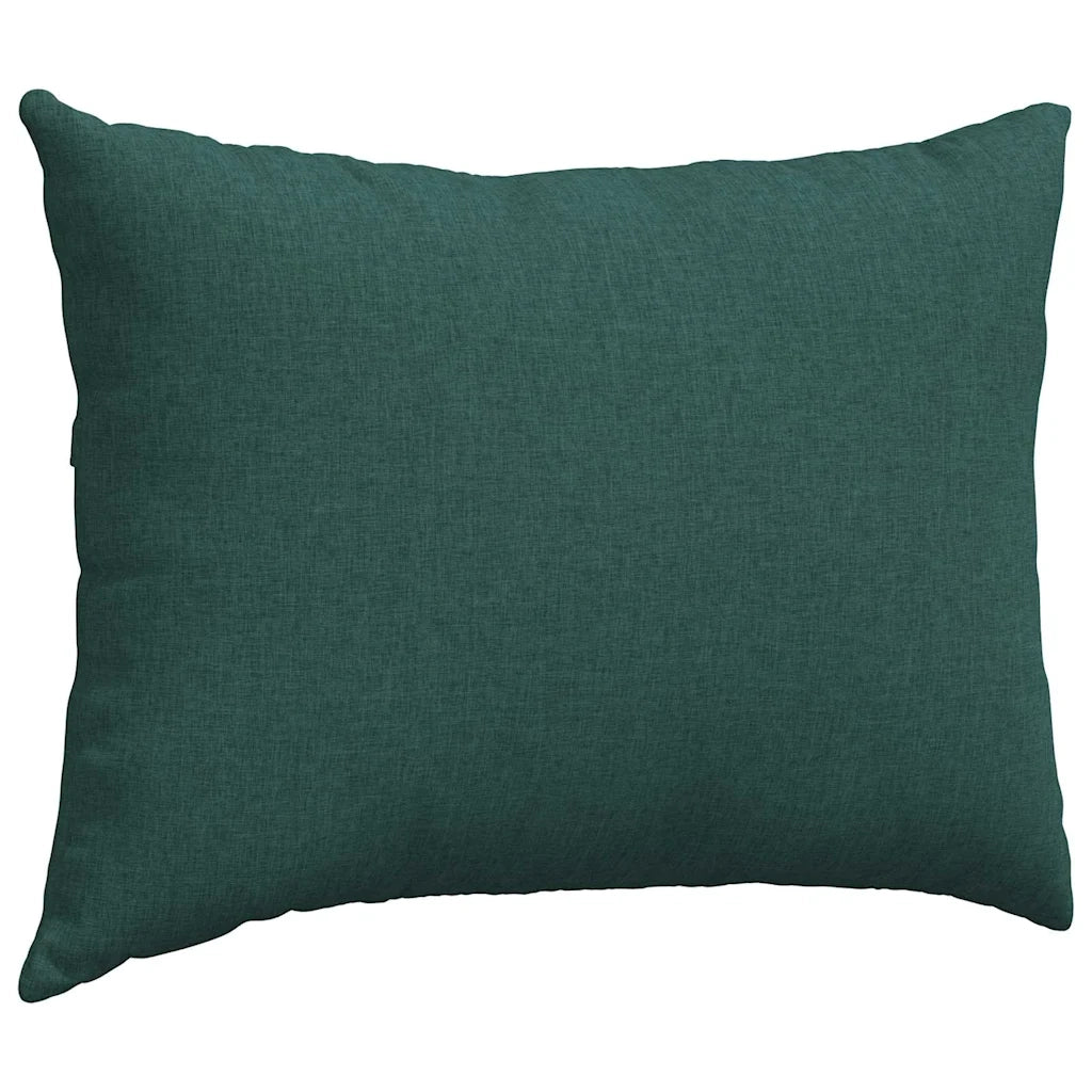 Cuscini da Divano 2 pz | Cuscini per sedie Verde Scuro 70 x 50 cm Tessuto