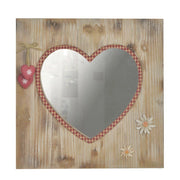 Specchio tirolo cuore cm 35x35x2