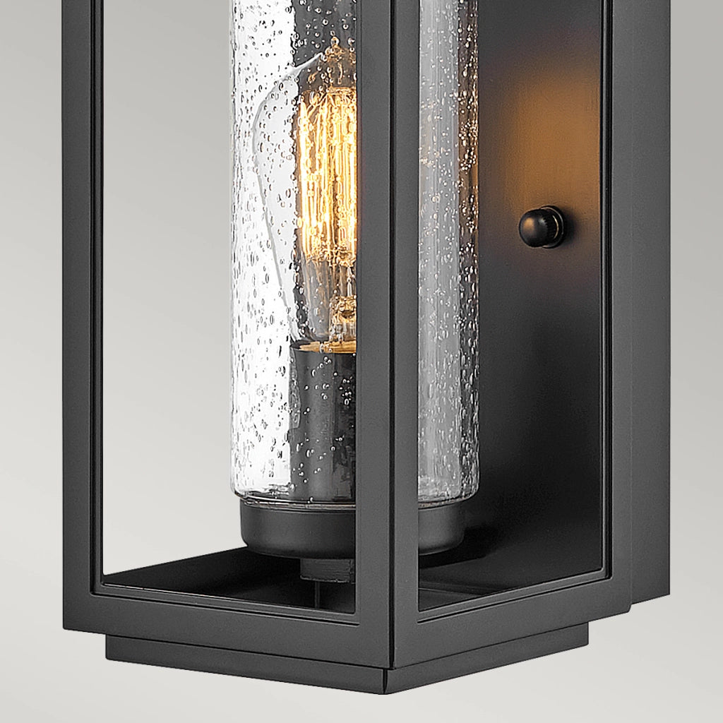 Applique esterna da parete nera E27 60W Atwater Quintiesse