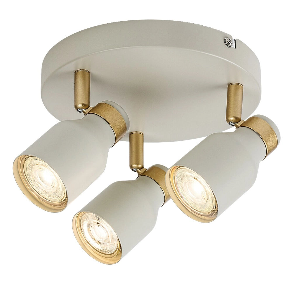 Lampada da soffitto Nezori 3xGU10 bianco oro Rabalux