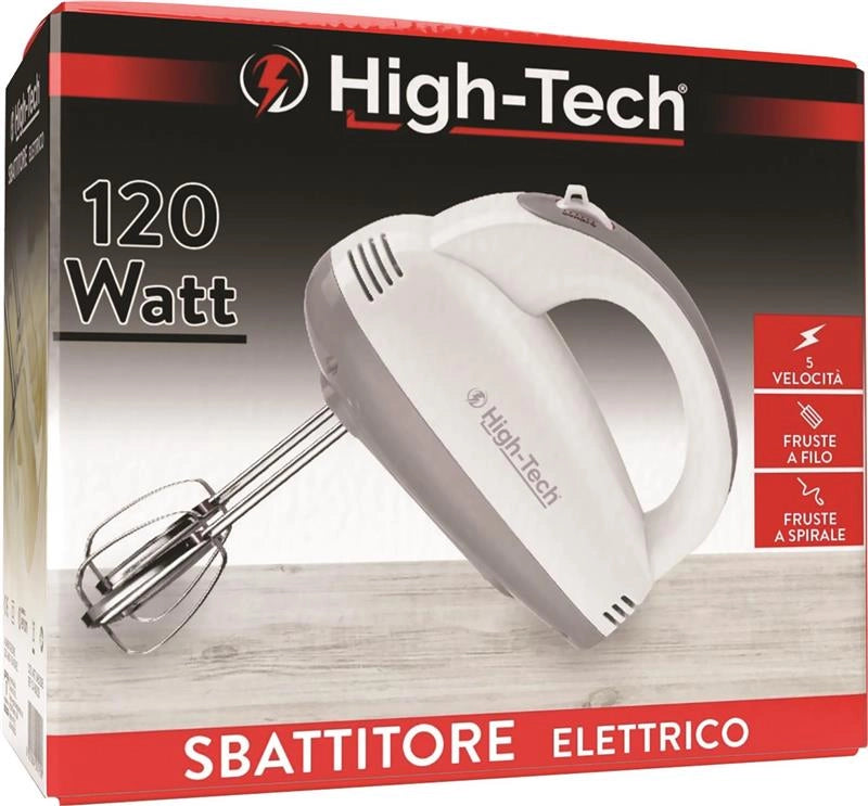 HIGH-TECH SBATTITORE ELETTRICO FRESTE A FILO/SPIRALE 5 VELOCITÀ 120W