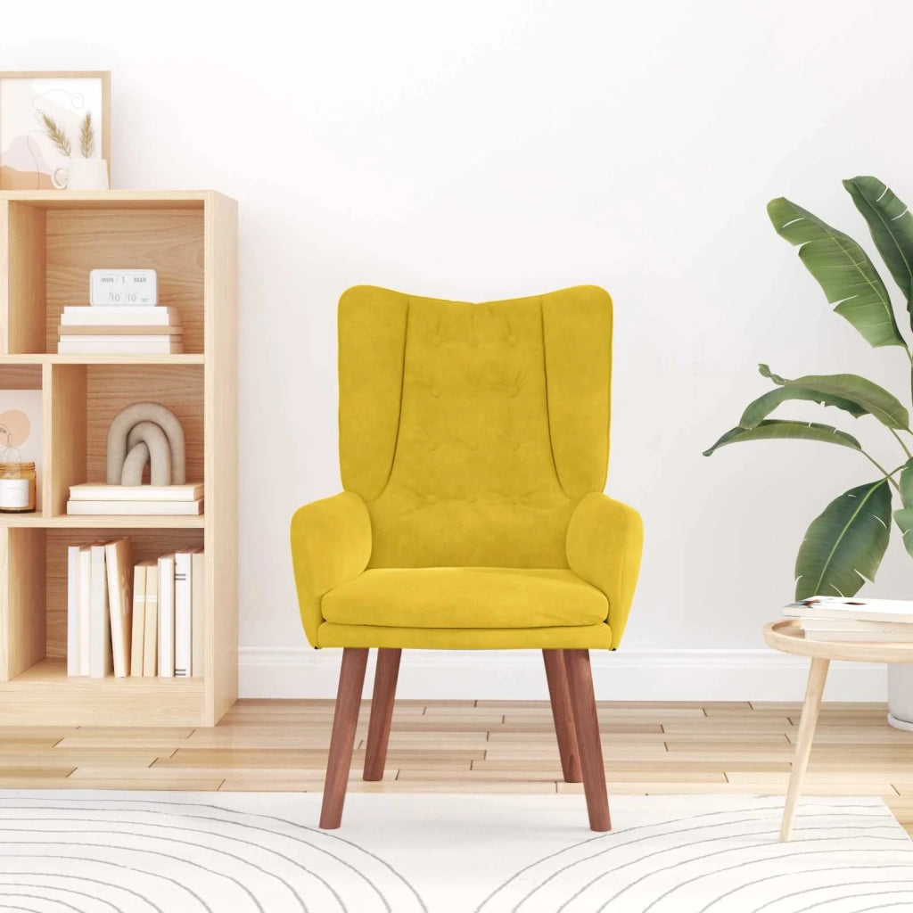 poltrona Giallo 63 x 67 x 94 cm Velluto 42001821