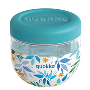 Contenitore Alimentare con Motivo Foglie d'Acquerello 500ml con Coperchio Multicolore Quokka